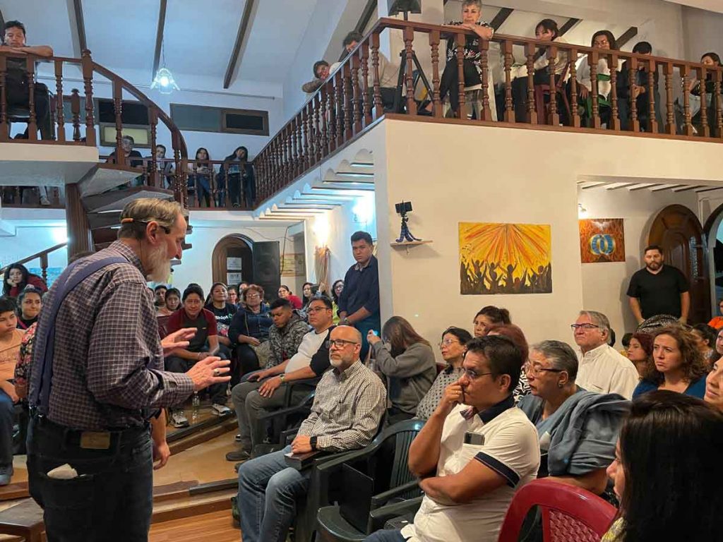 Brother Sam Greene ministering in Cochabamba, Bolivia